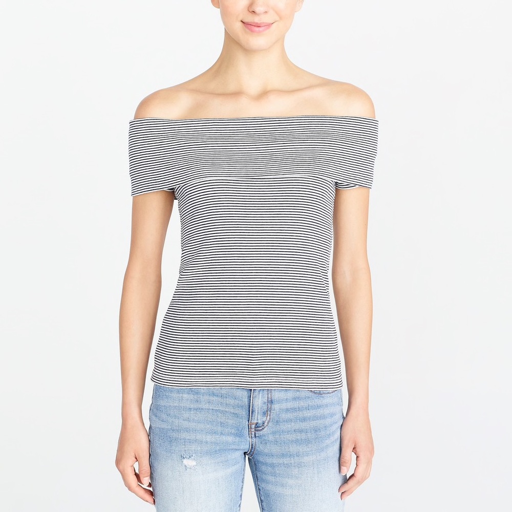 J. Crew off shoulder T-shirt